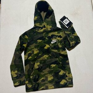 Brand New, Nike Boy's Club Fleece Hoodie (Little Kids) XS (4) Olive